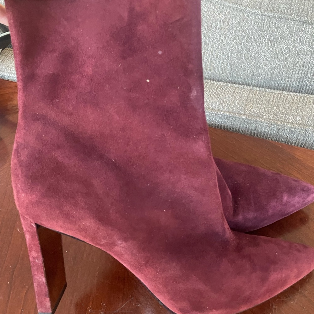 DKNY burgundy ankle boots